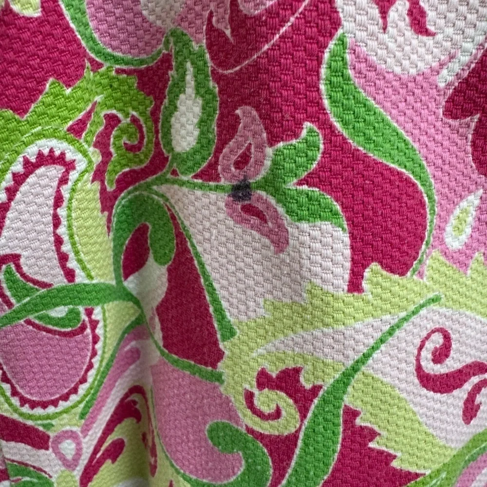Kelly's Kids 3T Girls Pink and Green Sleeveless Paisley Dress